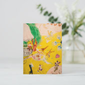 Liebe Flight of a Pink Candy Heart by Stettheimer Postkarte (Stehend Vorderseite)