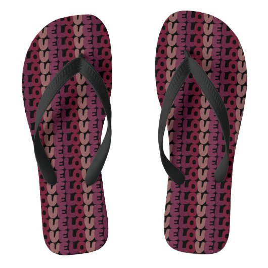 Liebe-Flip-Flops Badesandalen (Fußbett)