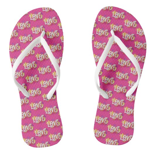 LIEBE-Flip-Flops Badesandalen (Fußbett)