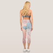 Liebe Floats Capri Leggings (Rückseite)