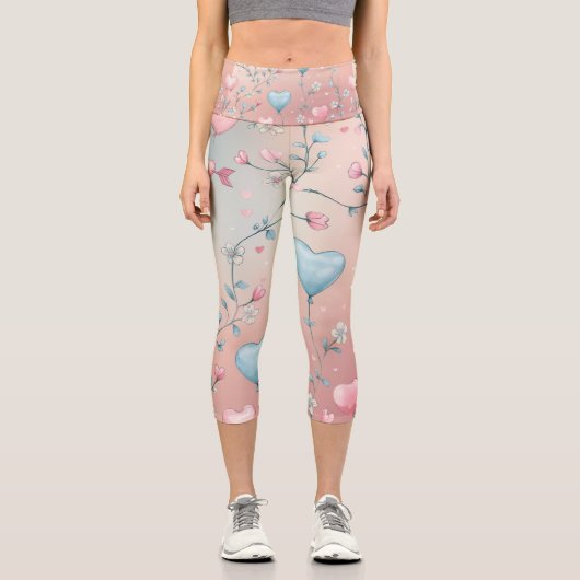 Liebe Floats Capri Leggings (Vorderseite)