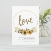 Liebe Floral Ankündigung Datum freihalten (Stehend Vorderseite)