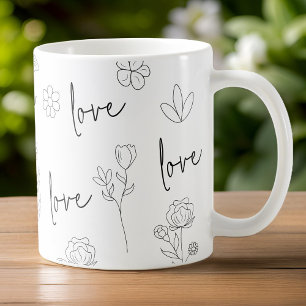 Liebe Floral Kaffeetasse