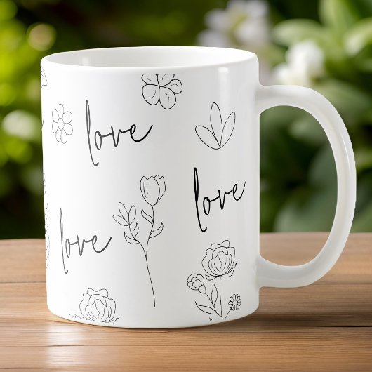 Liebe Floral Kaffeetasse