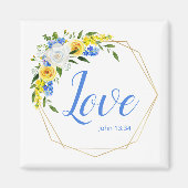 Liebe Floral Magnet (Vorne)