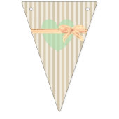 LIEBE Floral Rustic Wood Wedding Flag Banner (Dritte Fahne)