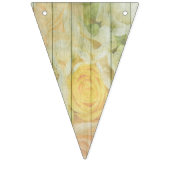 LIEBE Floral Rustic Wood Wedding Flag Banner (Zweite Fahne)