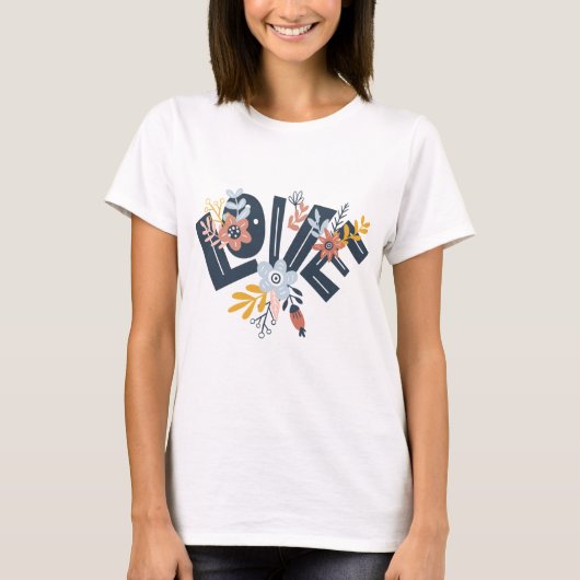 Liebe Floral T - Shirt (Vorderseite)