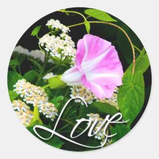 Liebe Floral Wedding Umschlag Aufkleber Sticker
