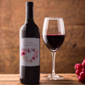 Liebe | Floral | Zum Valentinstag Weinetikett