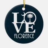 LIEBE Florence South Carolina Keramik Ornament (Vorne)