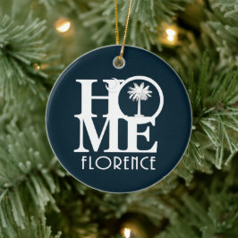 LIEBE Florenz, Keramik South Carolina Ornament