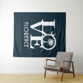 LIEBE Florenz, South Carolina Wandteppich (Beispiel (Horizontal))