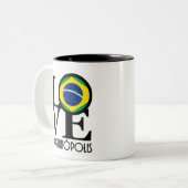 LIEBE Florianópolis 11oz Zweifarbige Tasse (Vorderseite Links)