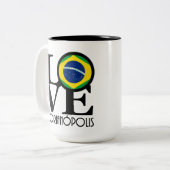 LIEBE Florianópolis Zweifarbige Tasse (Vorderseite Links)