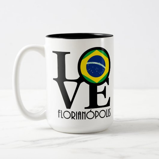 LIEBE Florianópolis Zweifarbige Tasse (Links)