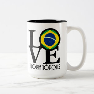LIEBE Florianópolis Zweifarbige Tasse