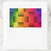 Liebe Flows_ Rechteckiger Aufkleber (Tasche)