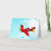 Liebe-Flugzeug, Grußkarte Karte (Rückseite)