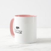 Liebe-Flusspferdelustiges Hippopotamus Loverss Tasse (Vorderseite Links)