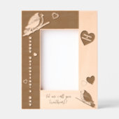 Liebe Flüstern der Wälder, Valentiniervögel Geätzte Rahmen (Vorderseite)