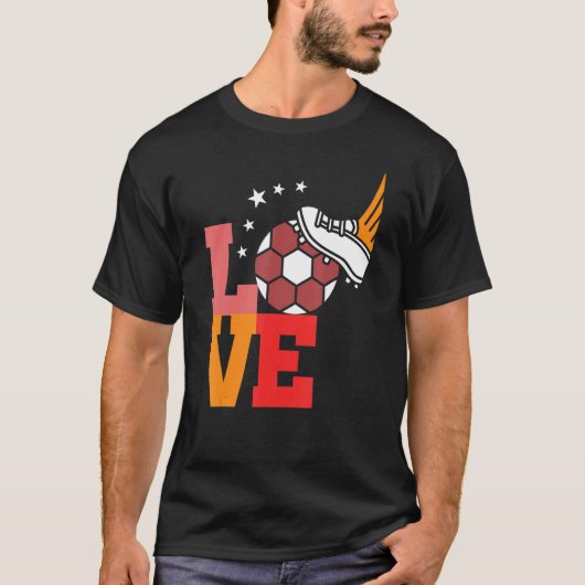 Liebe Football-Idee T-Shirt (Vorderseite)