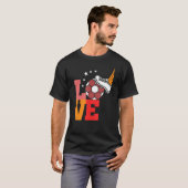 Liebe Football-Idee T-Shirt (Vorne ganz)