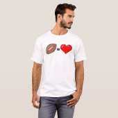 Liebe Football T-Shirt (Vorne ganz)