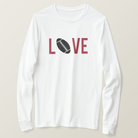 Liebe Football T-Shirt (Design vorne)