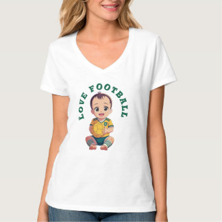 Liebe Football T - Shirt Baby Bodysuit