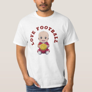 Liebe Football T - Shirt Baby Bodysuit