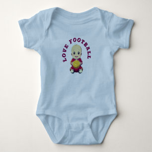 Liebe Football T - Shirt Baby Bodysuit