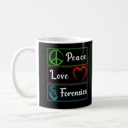 Liebe Forensic Science DNA Ermittler Kaffeetasse (Links)