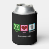 Liebe Forensik für Frieden Dosenkühler (Kanne Vorderseite)