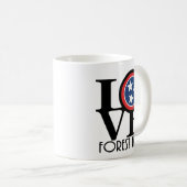 LIEBE Forest Hills 11oz Kaffeetasse (VorderseiteRechts)