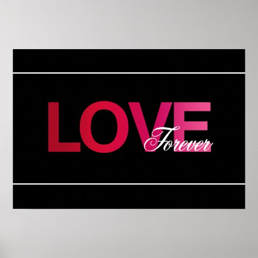 Liebe Forever Art Print Poster (Vorne)