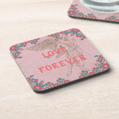 Liebe Forever Beverage Coaster Getränkeuntersetzer (Linke Seite)