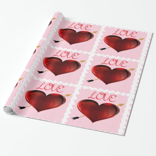 Liebe Forever Briefmarke Packpapier (Ungerollt)