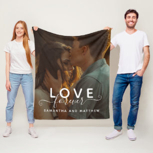 Liebe Forever Couple Foto Fleecedecke