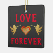 Liebe Forever Keramik Ornament (Links)