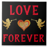 Liebe Forever Keramik Tile Fliese (Vorderseite)
