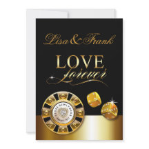 Liebe Forever Las Vegas Wedding | Gold schwarz