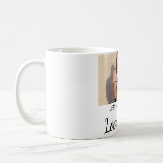Liebe Forever LGbtq Paar Stolz hinzufügen Fotoname Kaffeetasse (Links)