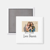 Liebe Forever LGbtq Paar Stolz hinzufügen Fotoname Magnet (Vorderseite/Rückseite)