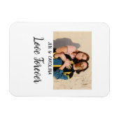Liebe Forever LGbtq Paar Stolz hinzufügen Fotoname Magnet (Horizontal)