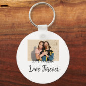 Liebe Forever LGbtq Paar Stolz hinzufügen Fotoname Schlüsselanhänger (Rückseite)