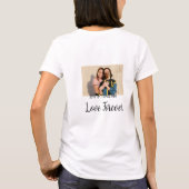 Liebe Forever LGbtq Paar Stolz hinzufügen Fotoname T-Shirt (Rückseite)