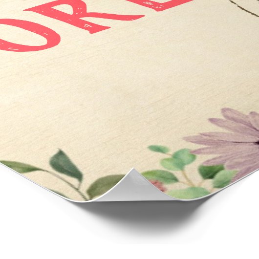 Liebe Forever Poster (Ecke)