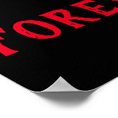 Liebe Forever Poster (Ecke)