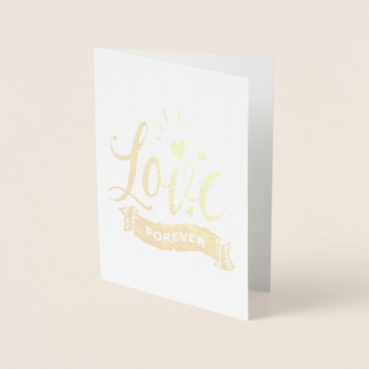 Liebe Forever Valentine, Liebe Herz und Band, ZFJ Folienkarte (Vorderseite)